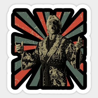 Ric Flair || Vintage Art || American Pro Wrestler Sticker